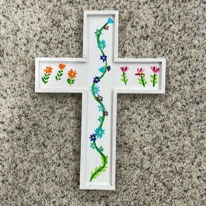 Wooden cross wall hanging